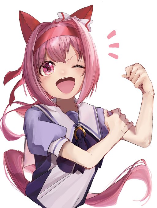 頑張ると意気込むハルウララ🌸

#ウマ娘 