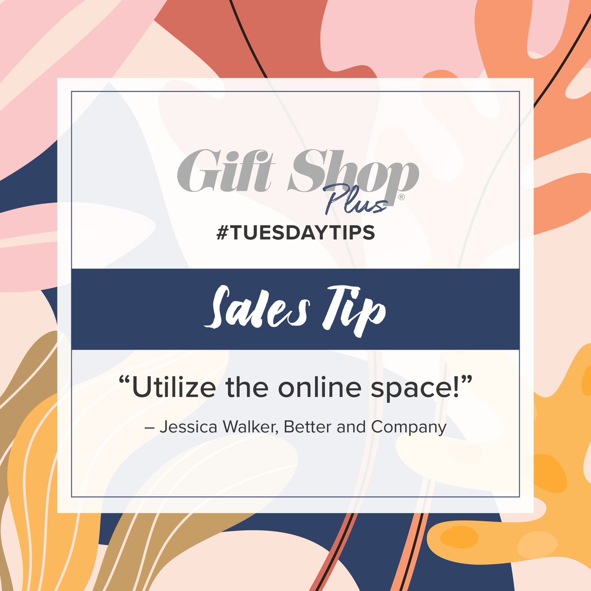 giftshopmag's tweet image. Jessica Walker founder of Better and Company shared her sales tip: “I made sure to double down on my Pinterest and Facebook marketing and I have doubled my business this year despite the pandemic environment,” she noted. #TuesdayTips #SalesTips #RetailTip