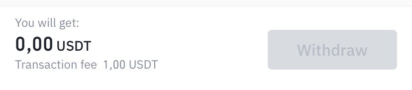 TelcoinNL's tweet photo. @protwitting @Spudtatoman @binance @kucoincom @telcoin_team Transaction fee for TRC20 is 1$ , not much, but still not free 🤔 https://t.co/leOr6iS4uc