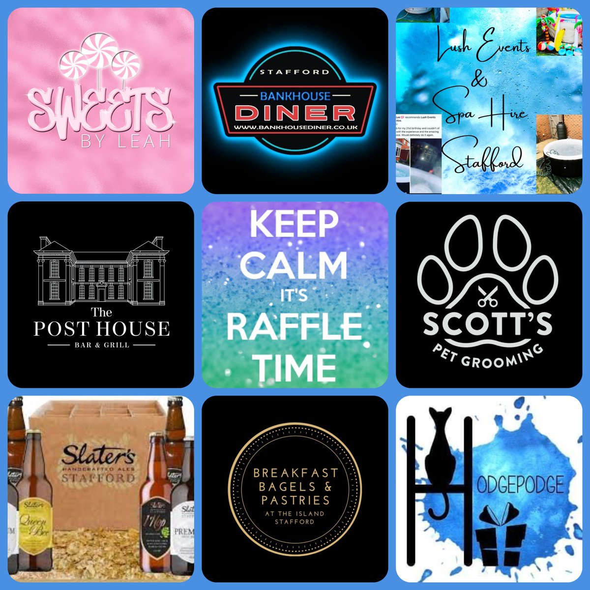 Help us raise money for Katherine House hospice by getting involved in our charity raffle. Lots of amazing prizes to be won. £2 a strip or 3 strips for £5 💙

#BluebirdCare #Stafford #Raffle