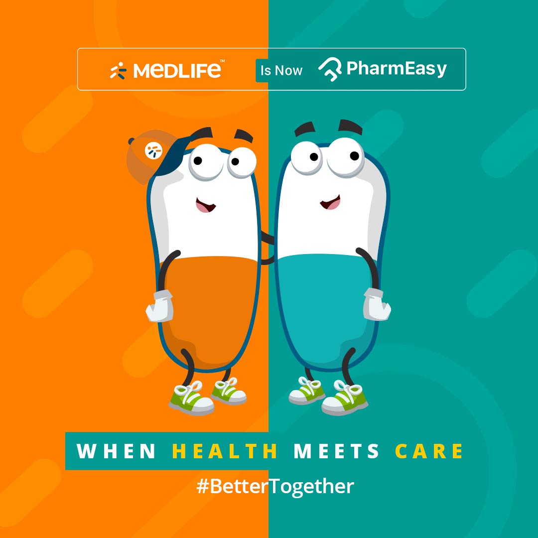 We have an exciting announcement to make! Medlife & @pharmeasyapp have joined hands to make healthcare better for everyone! We to make healthcare more simple, personal and accessible! #BetterTogether #MedlifeIsNowPharmeasy