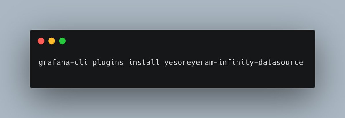 grafanaInfinity's tweet image. 🎉Now you can install #grafana infinity plugin directly from grafana plugin catalog