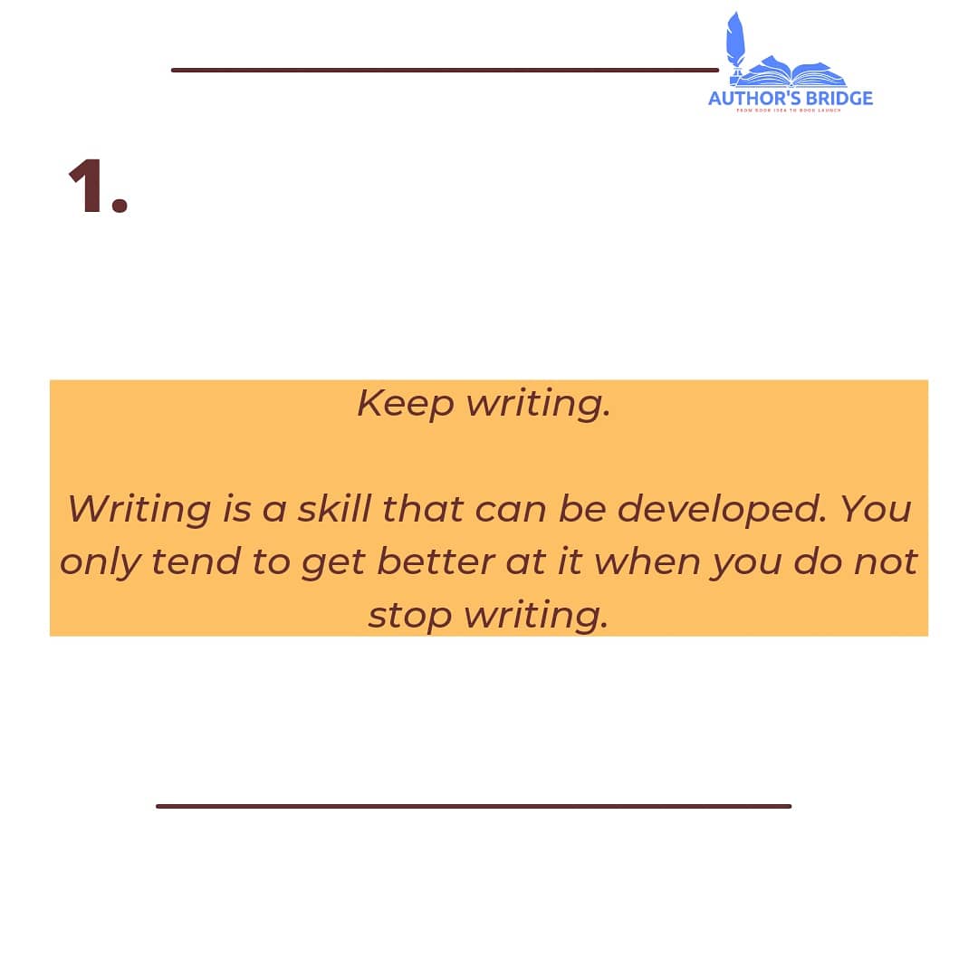 authors_bridge's tweet photo. Writing for a living is the aspiration of many yet very few people get to achieve this.

Here are FOUR rules to guide you into the realm of making profits from your writing skill.

Swipe left to read and see thread for more.

#writerslift #bookwriting #professionalwriters https://t.co/Gdch2XKzmJ