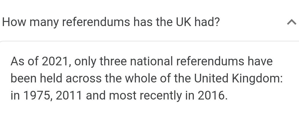 @SandyRogerson1 @carmic3 @J4cobite @ReginaldBrads10 @Sparky77600125 @SensibleScots @Mike_Fox01 @Jim1Jas @2351onthelist @IanDePendence @ZuluAlpha_1 @DarkSideoDunoon @Artisans17 @MoiraWetherell @ScotDeveloper @dealatrip @Munky12 @Chris4man80 @BillTosh8 @gorbalsgoebbels @StrongbowsPub @bellesareblue @scotfax @steveja89368890 @armygrad24 @CDexter05990923 @AyrshireBog @StewartNial @EnoughScotland @BAZ__17 @KellyMcSlater @jgoffshore @5DAZ5 @BillGall14 @Aloce84336601 @Pr0jectZeus @JackieMackay17 @GameLandAmazing @Cat5weaver @Terrier01237391 @alunprice667 @pjnichols @ScotReal @LindaMcphee4 @rusting_the @DexterC57968627 @fatval999 @Bobbofitz @rowan9sam Referendums are held as often as  Westminster says they are.  So if Westminster allows indyref2 it will happen but more likely will be the UK wide 'Do you consent to Dissolving the Union?' referendum.

But UK Referendums are rare.  

So Sturgeon better start being nice to WM 🤣