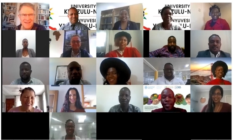 Staff &amp; students gathered on Zoom to celebrate the graduation of eight of our PhD students today. 
They are: Dr Wilson Nkhata, Dr Esnart Nyirenda Yohane, Dr Boluwatife OlaOlorun, Dr Nelia Nkhoma Phiri, Dr Happy Daudi, Dr William Suvi, Dr Chapwa Kasoma &amp; Dr Yared Semahhegn Belete.
