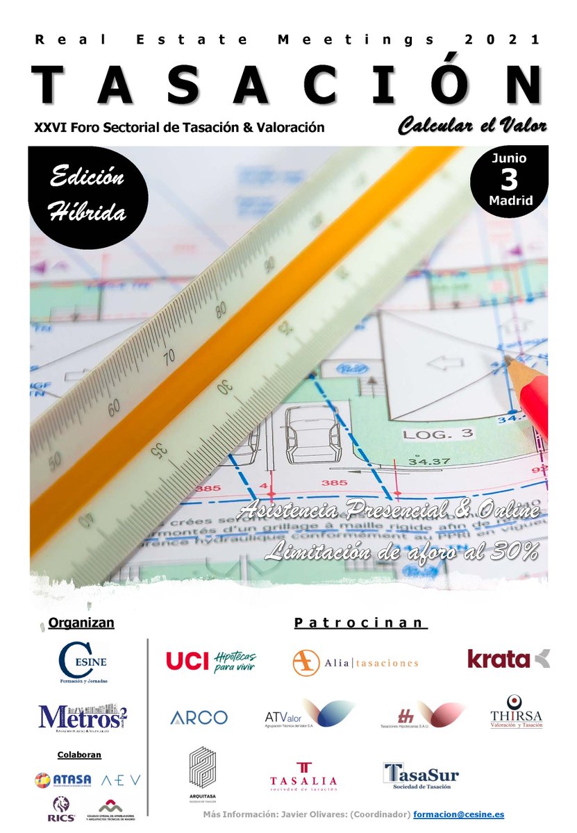 scalenergy's tweet photo. RT @CesineEditorial: El 3/06 celebramos el 26º Encuentro Anual de Sociedades de #TASACION2021 donde analizaremos toda la actualidad del mercado hipotecario y la vivienda, la valoración de la sostenibilidad y el crédito verde, y las bases de valor de los … https://t.co/f13oUYT0Z3