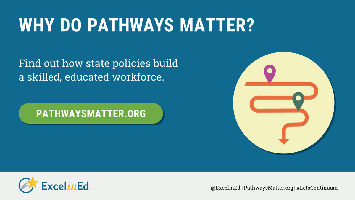 ExcelinEd's tweet photo. @CengageLearning @HarvardBiz State policy is a critical lever for ensuring all learners—regardless of age—have access to high-quality, high-wage education to workforce pathways. #PathwaysMatter explores 20 key policies that can build a skilled, education workforce. 
https://t.co/TS17dLpgUd
#LetsContinuum https://t.co/sRH9LeDnDk