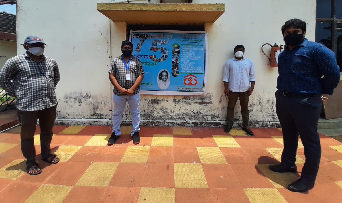 cwc_warehouse's tweet photo. #CWC continues to celebrate #AzadiKaAmrutMahotsav, under which 10th week event was organized at its Goa Warehouse by remembering the contribution of freedom fighter Lt Sh. P Kesava Kakodkar,in #QUITIndiaMovement &amp; #GoaLiberationMovement

@fooddeptgoi @Secretary_DFPD @PiyushGoyal https://t.co/Jd5rqKohN8