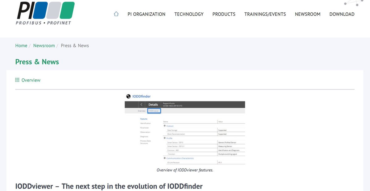 *IODDviewer * 👏

In addition to the original convenient way of making IODDs available from a central location, IODDviewer now enables easy, centralized access to documentation and information on the device functions described in an IODD

Press release: buff.ly/3hPupRh