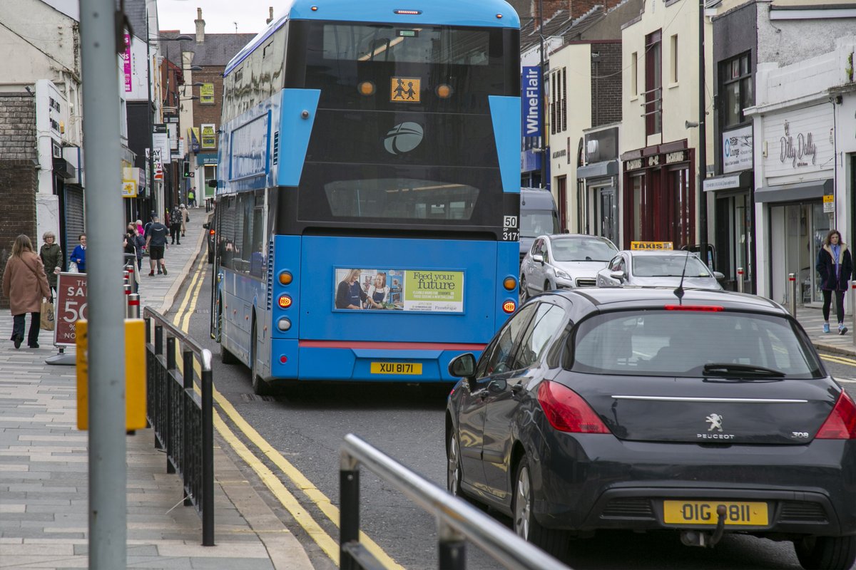 GlobalNIreland's tweet photo. With most restrictions now eased in NI, increases in mobility has seen the triumphant return of the bus audience. @finnebrogue ensured their new recruitment opportunities were unmissable with this hyperlocal, multi-format bus campaign #local #busadvertising #thinkoutsidethebus https://t.co/YkwxtvBsOV