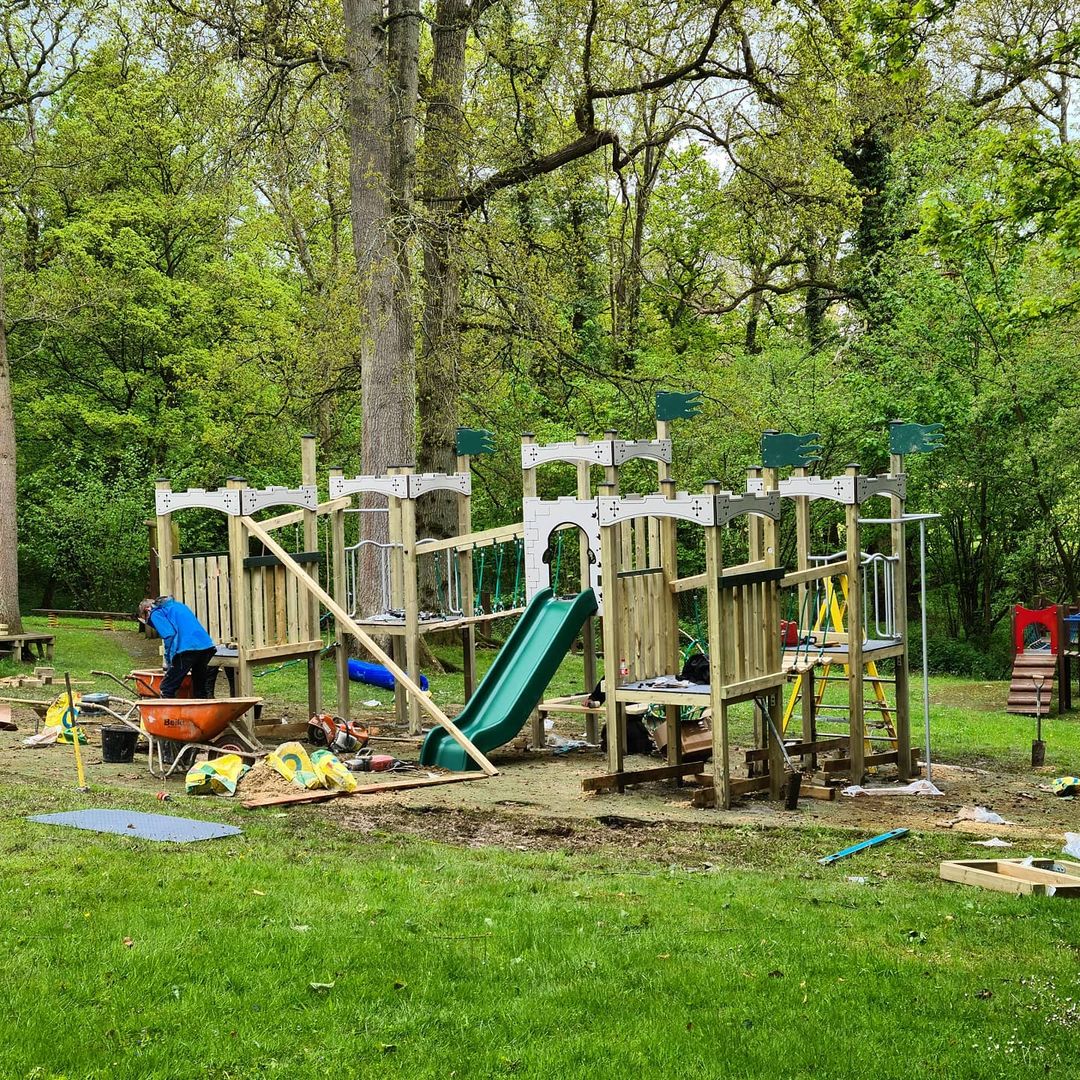 StNicholasFleet's tweet photo. The installation of our new climbing frame in the Infant Department has started! Join us for our Infant Open Morning on Saturday 3rd July. Book your attendance https://t.co/kHcJROwynJ. #stnicksfun https://t.co/fNMFn0zr8f