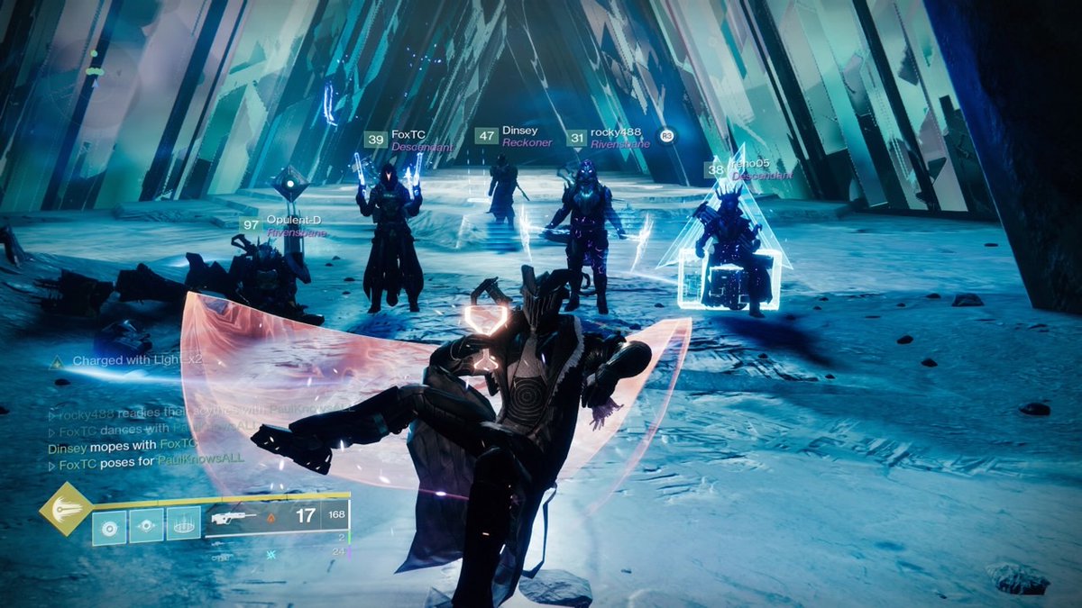 Reno05Wally's tweet photo. Wooooohooooo VoG v2.0 completed. Snowflakes ❄ leading the charge.
#Destiny2 #truewolfpack 🐺 https://t.co/NdJ3pZ9ulj
