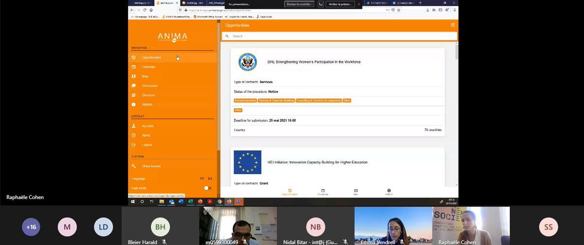 TheNext_Society's tweet photo. π±@CohenRaphaele presents #ANIMAapp, a web and mobile application developed by @Anima_Network to encourage cooperation between the actors of economic development in the #Mediterranean by bringing together on one platform different functionalities!πhttps://t.co/N2bonojMxn
#app https://t.co/UFFgBmhNcO