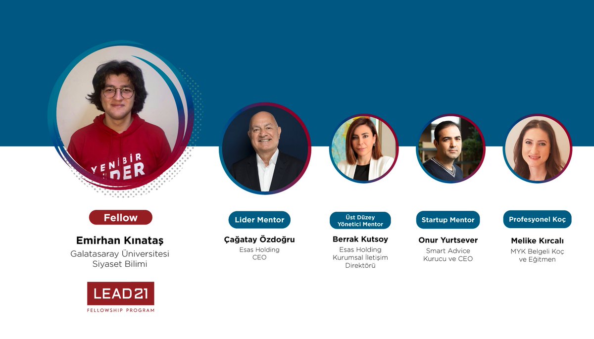 Galatasaray Üniversitesi, Siyaset Bilimi Bölümü’nden LEAD21 fellowumuz Emirhan Kınataş bir yıl sürecek mentorluk sürecine başladı.