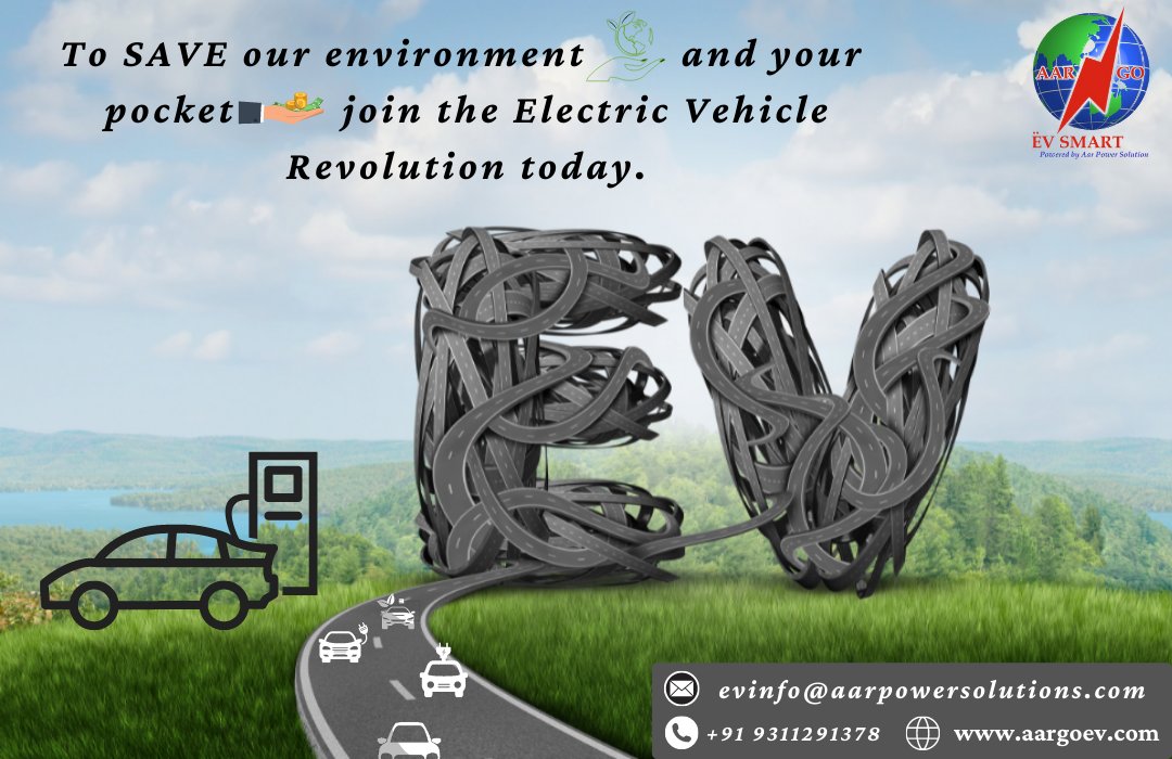 AargoEV's tweet photo. To #SAVE our #environment and your #pocket join the Electric Vehicle Revolution today.
#electricfuture #electricalvehicles #evchargingstation #aargoev #electricar #electricmobility #driveelectric #smartmobility #greenmobility #aargoevsmart #AarPowerSolution #Automotive https://t.co/9DVzYmGa9V