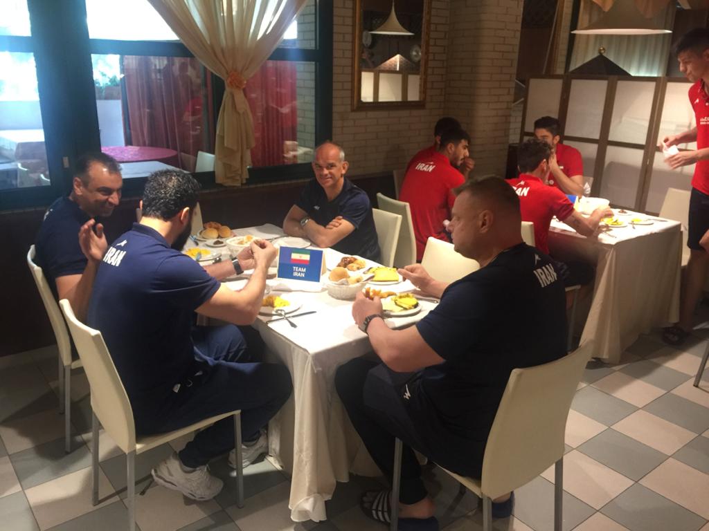 IRIVF's tweet photo. Here they are.
Iran's schedule in Rimini
Tuesday 25 may: 
- Stretching on the beach
- Photo shooting
- Training
+ Breakfast, Lunch, Dinner 😉
#vnl2021 #fivb #irivf
#iran #volleyball #iranvolleyball
#marouf #ghafour #seyed #ebadipour #alekno 
#volleyballworld #VNL
#BePartOfTheGame https://t.co/bJAYIyGz97