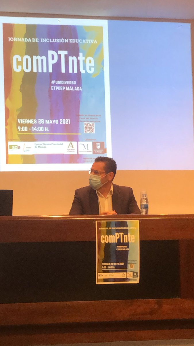 etpoepmalaga's tweet photo. Inauguración de la Jornada comPTnte #UNIDIVERSO. Inclusión educativa en Málaga. No te pierdas la Jornada el viernes 28 de mayo, 09:00-14:00 h. https://t.co/6niCmtrFkG