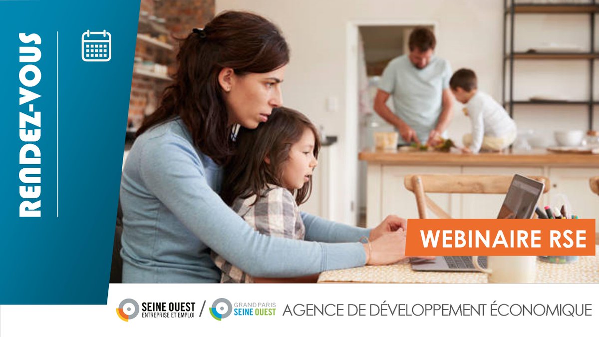 [Webinaire RSE] Parentalité et conciliation des vies, quels enjeux pour mon entreprise ? Ce webinaire vous permettra d’avoir une vision globale des enjeux de la parentalité en entreprise.
📆 Le jeudi 10 juin de 9h30 à 10h30

▶️Pour s'inscrire : ow.ly/AorA50EQ41N