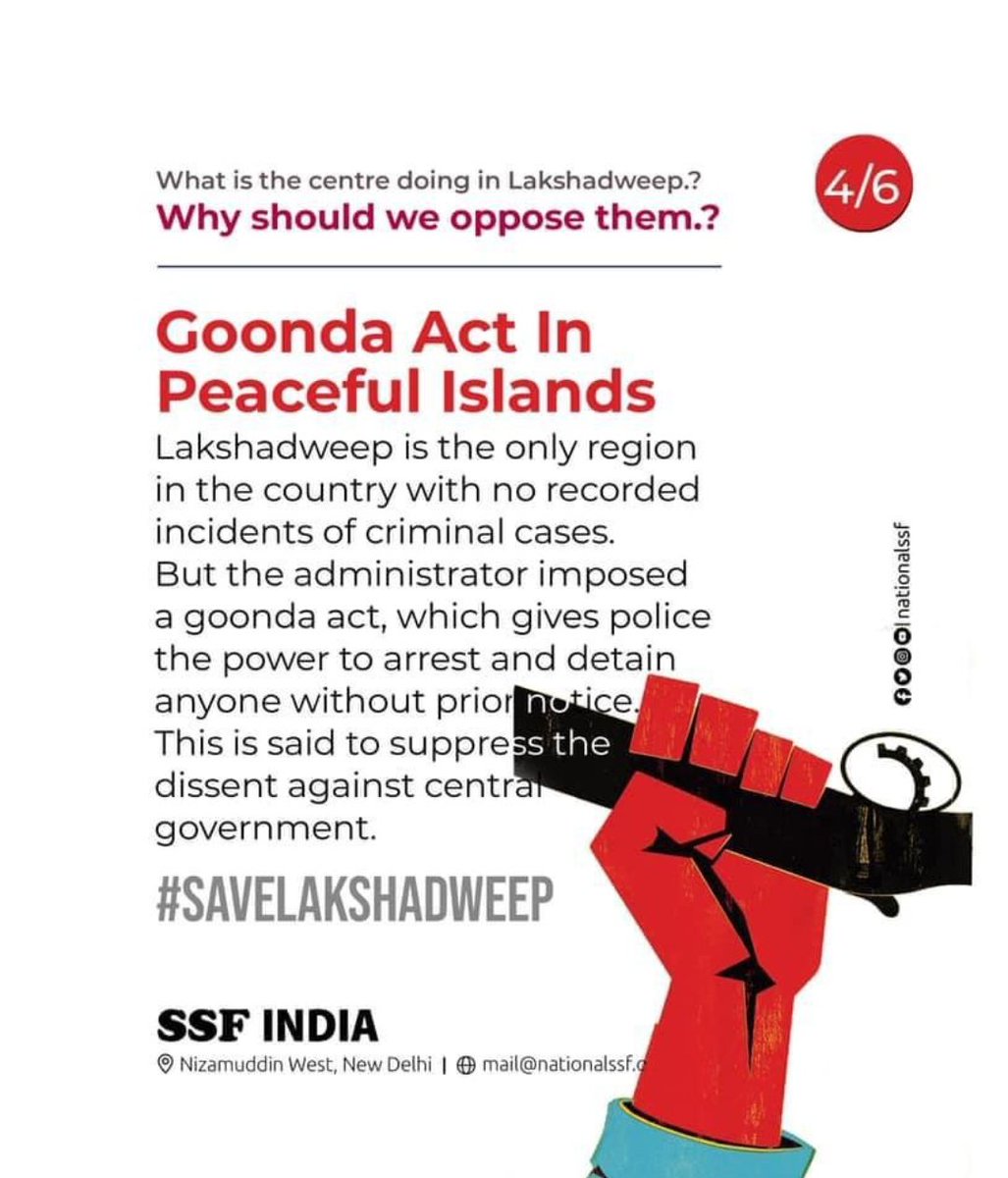 ShafeequeUS's tweet photo. #SaveLakshadweep https://t.co/HUzRCI9WVc
