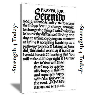 Strengthfor2day's tweet image. #SerenityPrayer #LongVersion #Change #Courage #Wisdom #Strengthfor2day
God grant me the Serenity
To accept the things I cannot change,
Courage to change the things I can,
And the Wisdom to know the difference.
Living one day at a time,
Enjoying one moment at a time.
Accepting...