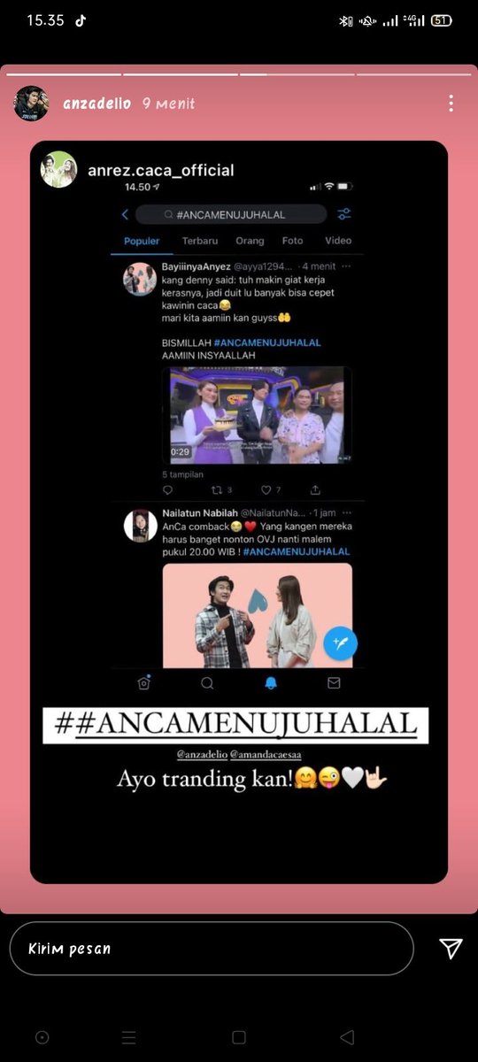 AstAstutii's tweet photo. @ayya12942725 Asik asik trendingkan #ANCAMENUJUHALAL https://t.co/4zz8vyUlPZ