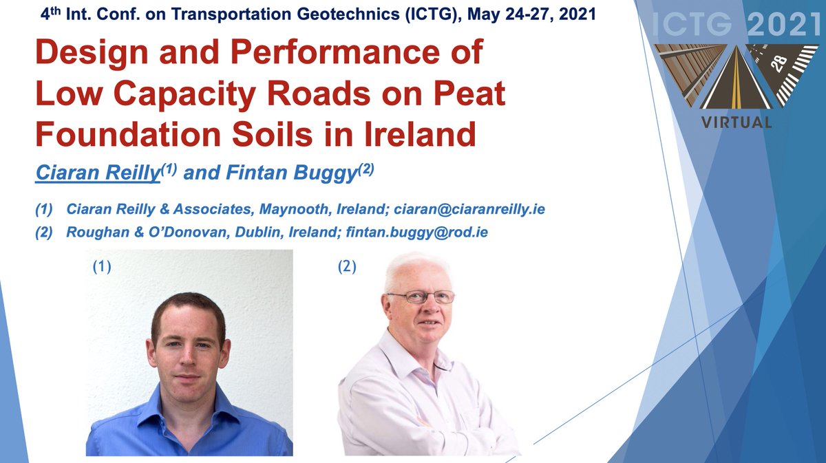 Looking forward to presenting a paper written with Fintan Buggy of Roughan &amp; O'Donovan documenting experiences of low volume roads on peat foundations in Ireland to the 4th International Conference on Transportation Geotechnics (ICTG) on Wednesday #CEEatIllinois