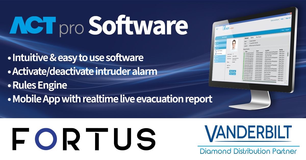 VanderbiltInd's tweet photo. ACTpro: A highly flexible, scalable access control system designed to facilitate demanding requirements for any size of organisation. https://t.co/iA4ISREmmk  #AspirePartnerProgram #AspireDiamond @fortusgroup https://t.co/LXTmC0rJYD