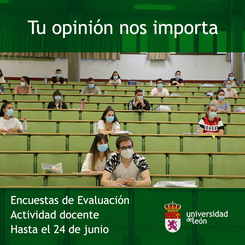 🔴Ya está abierto el plazo de realización de las encuestas de evaluación de actividad docente. Tu participación es fundamental para continuar mejorando la calidad de la docencia en #Unileon
🌐Los cuestionarios estarán activos a través del siguiente enlace: www7.unileon.es/ead