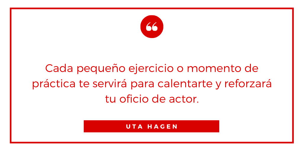 🔴 Uta dice que cada ejercicio, cada improvisación, cada pequeña línea de un monólogo es un pasito más para seguir aprendiendo y afinando el instrumento hasta que se toca prácticamente sin pensar.