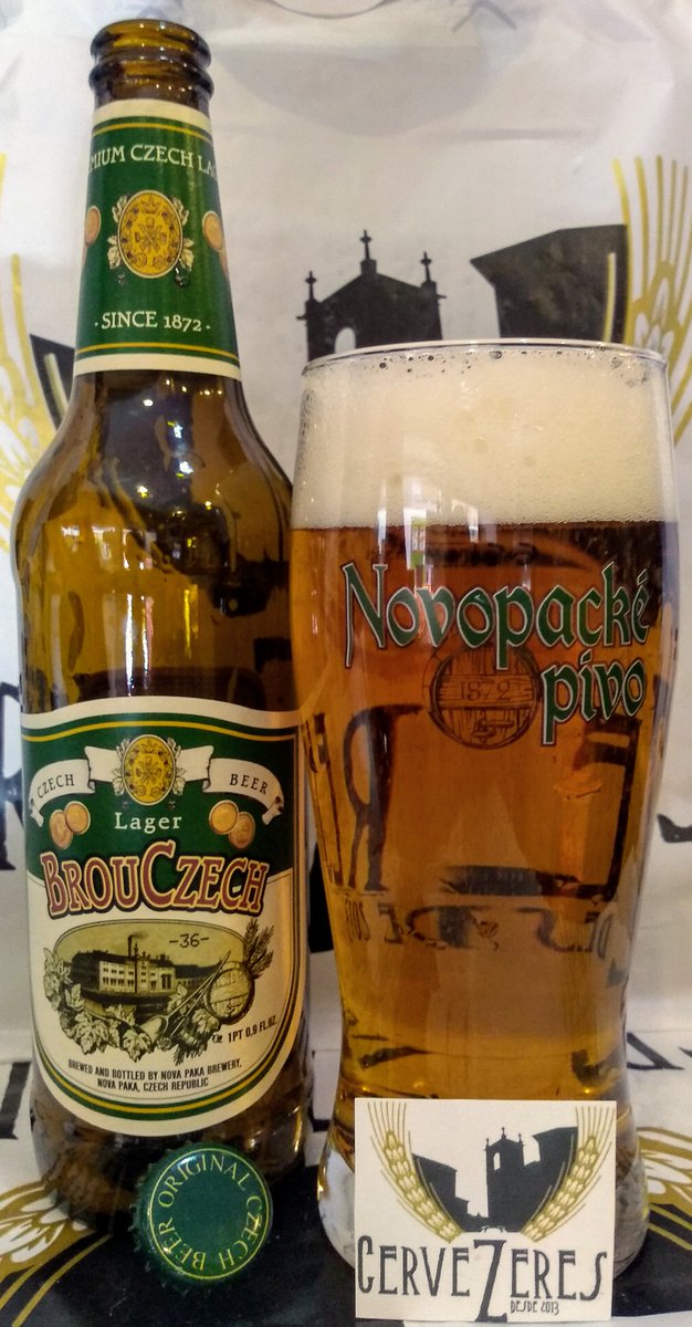 CerveZeres's tweet photo. @CerveZeres NOVEDAD República Checa #NOVOPACKE BROUCZECH LAGER 5.2% Aroma a malta picante, cereales, hierbas y levadura. Sabor crujiente, dulce, amargo y picante. BUENÍSIMA Y RIQUÍSIMA 💯💯💯💯💯 #Salud 🍻 @CerveZeres estará cerrado el viernes 28 y el sábado 29 de Mayo de 2021. https://t.co/turMIkwZfh