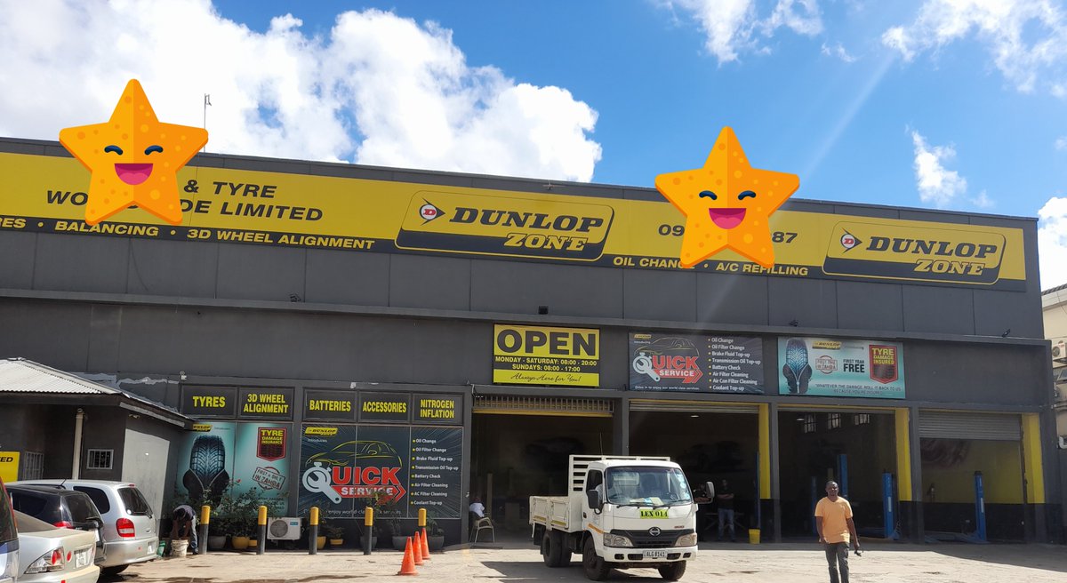 AutoAndTyreLTD's tweet photo. Quality Products, Best Services and Friendly Staff. 
Visit us today for all your tyre and auto accessories needs! 
#CarbonRetail #DunlopMalawi #Tyres https://t.co/e8kdHVodcb