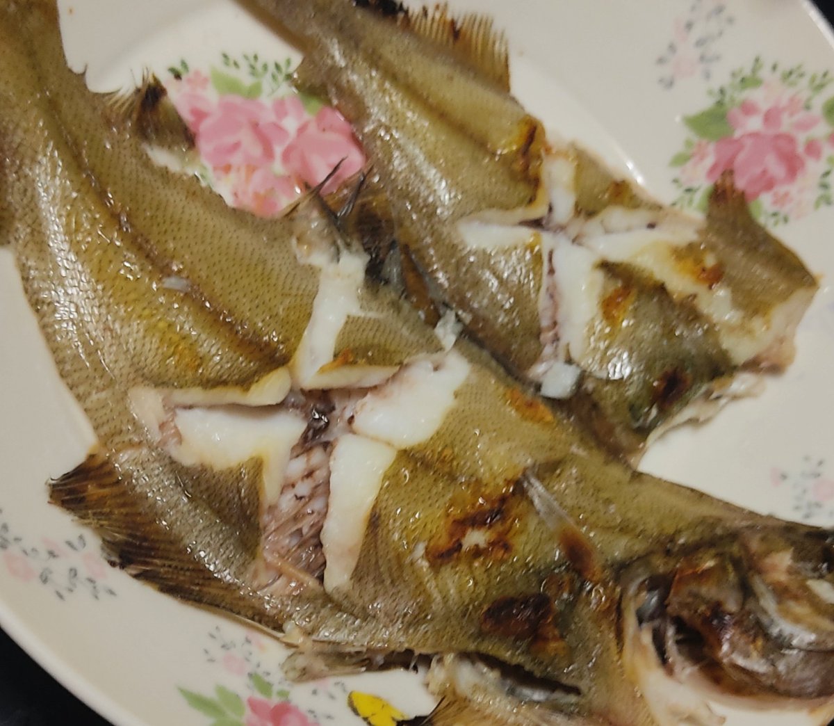 カレイの塩焼き