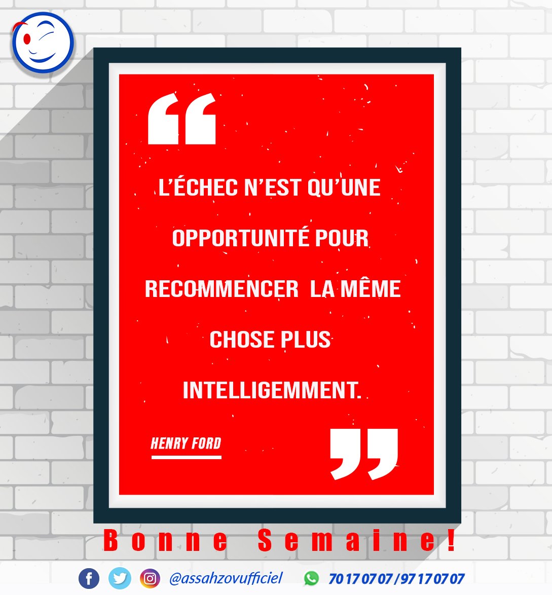 AssahOfficiel's tweet photo. Recommencez plus intelligemment parce que abandonner n'est pas une option. #ZOVU #Assah #Togo #Team228 #Afrique #Motivation https://t.co/RvAcFKTjOw
