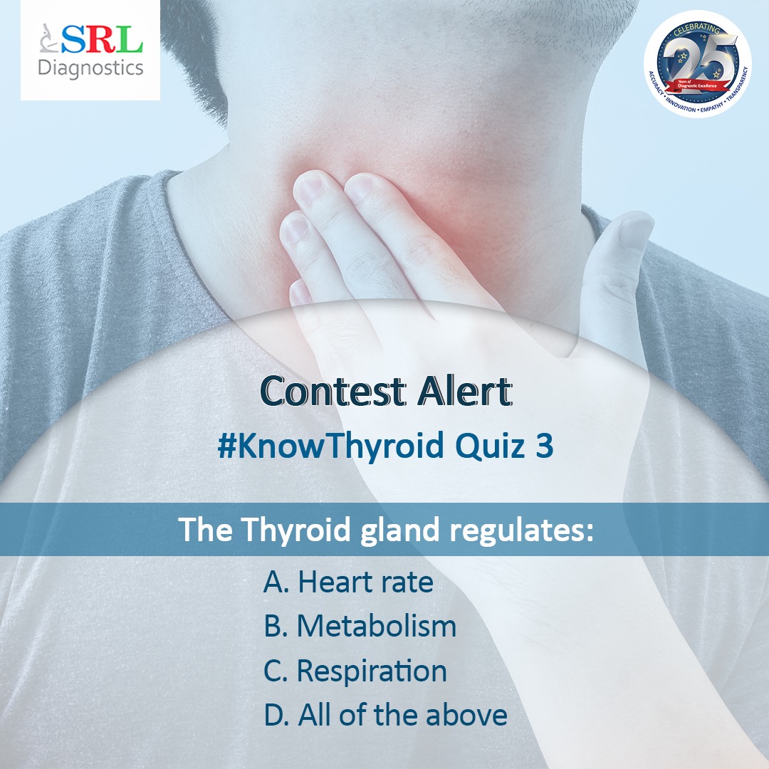 agilusDx's tweet photo. #ContestAlert!
And here comes the last question of our #KnowThyroid Quiz. Answer this question and stand a chance to win Amazon gift vouchers. The entries are open till 31st May 2021.

#giveaway #srldiagnostics #SRLCare #worldthyroidday #giveawaycontest https://t.co/3FyxpuRjcy
