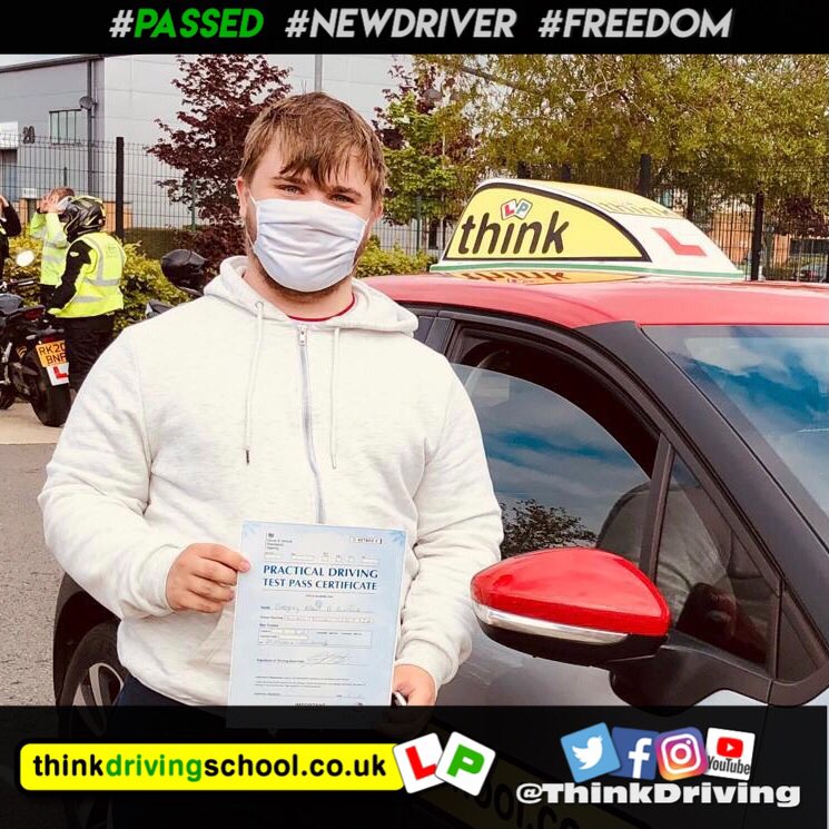 Think Driving School on Twitter "WELL DONE to Greg from Aldershot who passed today at