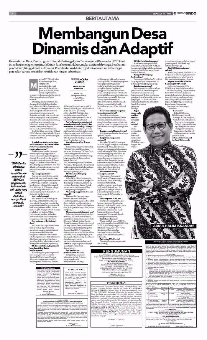 <a href="/jokowi/">Joko Widodo</a>
<a href="/halimiskandarnu/">ABDUL HALIM ISKANDAR</a>
@Kemendespdtt
<a href="/malik_haramain/">malikharamain</a>
<a href="/imansyukri/">Iman Sukri</a>
<a href="/taufikmadjid71/">IG : taufik.madjid</a>
@yusradaridesa
<a href="/azzameldzikrie/">#SantriIndonesia</a>
<a href="/tppkemendes/">TPP KEMENDES</a>
<a href="/BerandadesaID/">#KangenDesa</a>
@KoorprovSumut