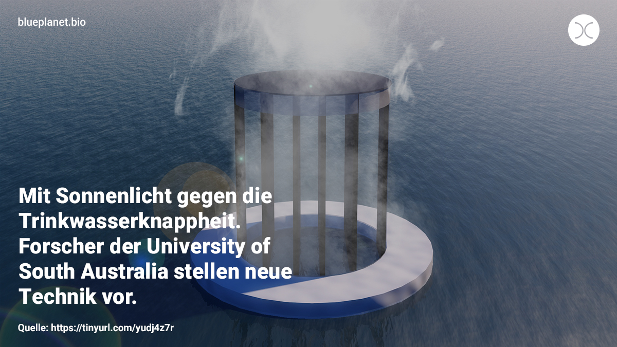 BluePlanetGmbH's tweet photo. Forscher der University of South Australia haben eine neue Technik entwickelt, mit der aus Sonnenlicht günstiges und energieeffizientes Trinkwasser erzeugt werden kann.

#beblueplanet #blueplanetgmbh #nachhaltigkeit #klimaschutz #umwelt #savetheplanet #plastik #bio #tierschutz https://t.co/mPCWutp2nI