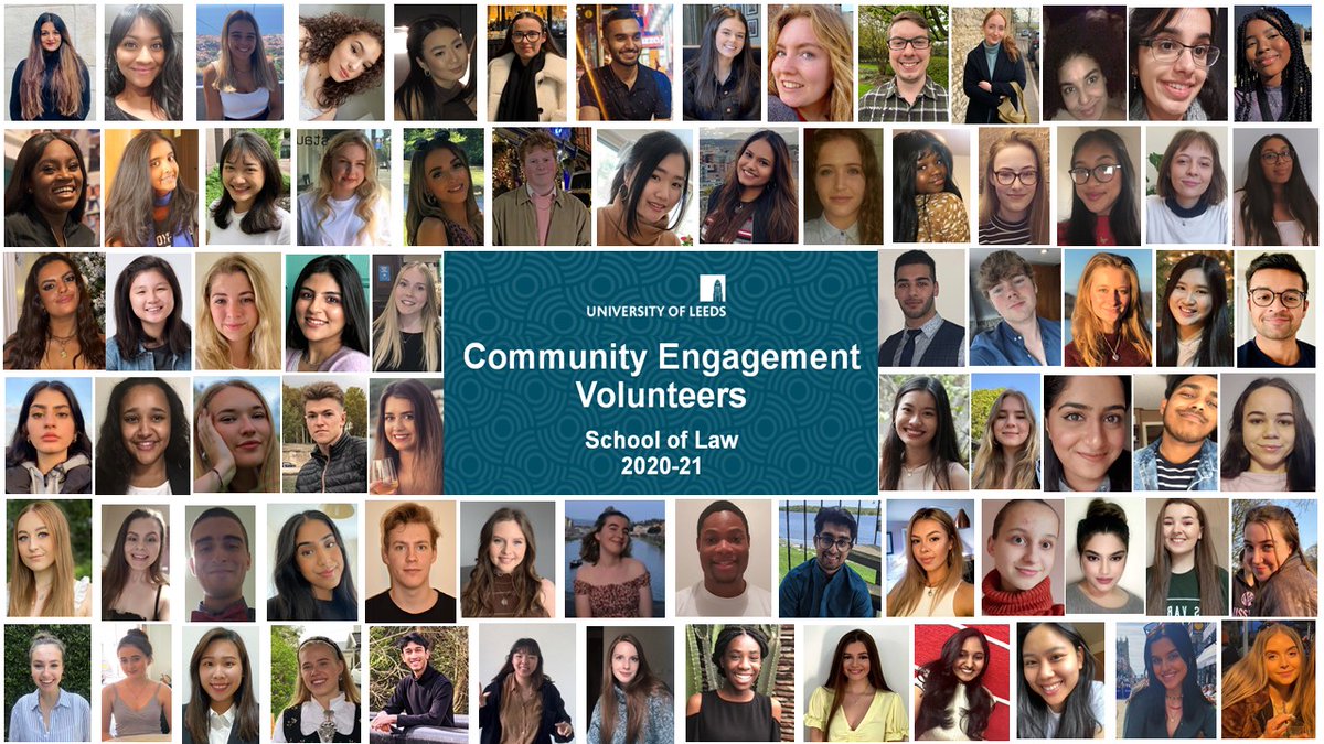 Law_Leeds's tweet photo. We are so proud of our Community Engagement staff, student volunteers and partners for all their hard work, creativity and commitment over the past year. 

@LeedsUniProBono 
Click the link below to read about how they overcame the challenges of Covid-19.
 
https://t.co/yxhMz5JqLJ https://t.co/SSnlfFWksX