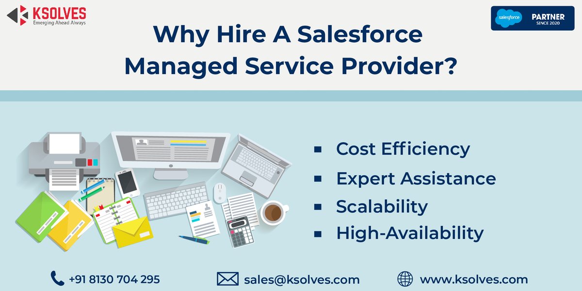 _Ksolves's tweet image. #salesforcemanagedserviceprovider will be an apt solution for #business worries! Look out for reasons to hire one!
📧 sales@ksolves.com
📞 +91 8130704295
🌐 bit.ly/2QR72f2

#Salesforce #salesforcemanagedservices #salesforcedevelopers #salesforceservices #ksolves