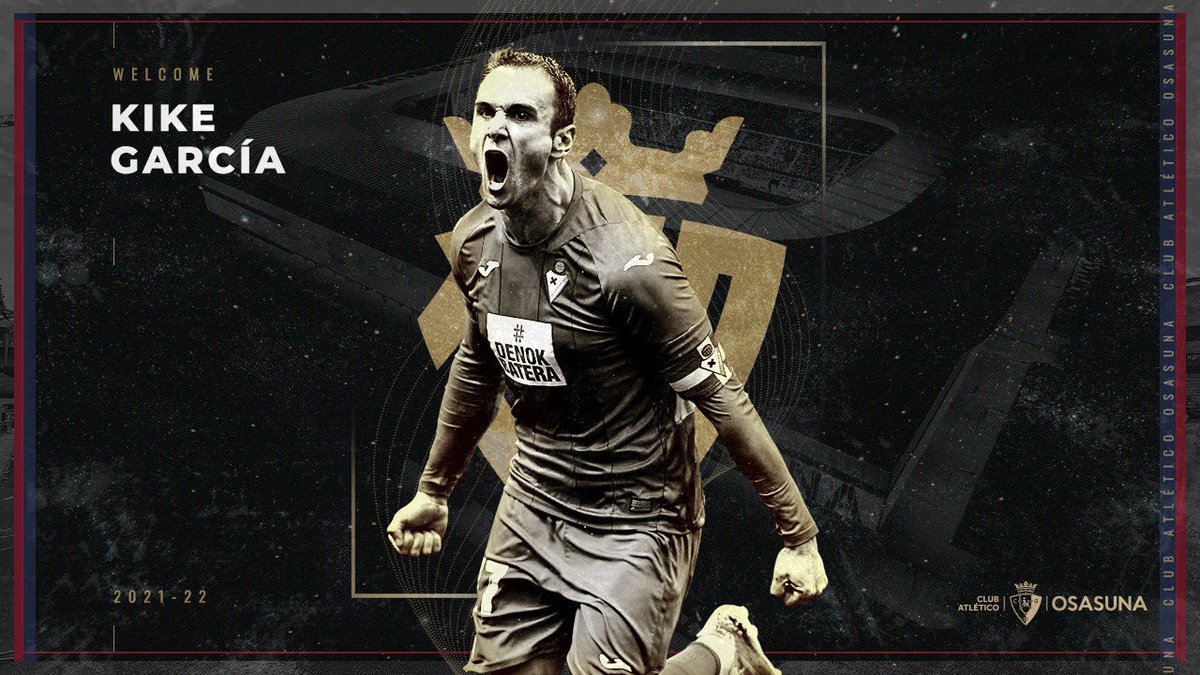 osasuna_en's tweet photo. OFFICIAL STATEMENT | Osasuna signs Kike García for the next three seasons.
#BienvenidoKike #OngiEtorriKike #WelcomeKike https://t.co/Y8ahYmtMPt