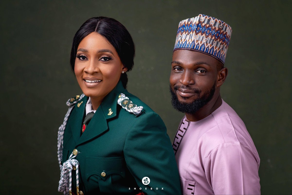 shoeboxng's tweet photo. Malik and Zeenat: The Mr and his officer. https://t.co/wJbol6uiq7