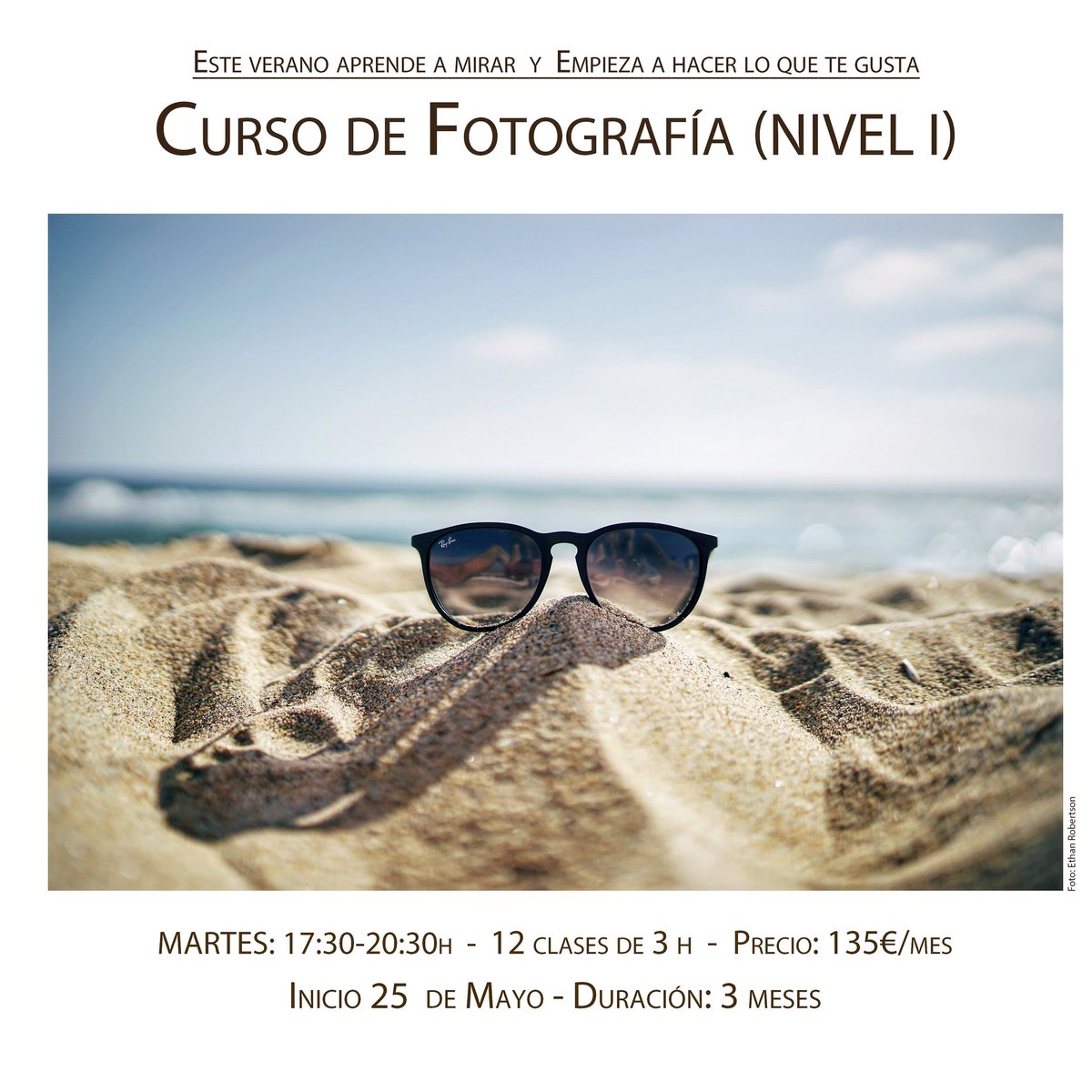 Hoy empieza el curso trimestral de iniciación a la fotografía. Nuestro nivel 1 es la excusa ideal para aprender a manejar la cámara,y conocer diferentes técnicas para saber más sobre fotografía.
Si te animas, hoy empezamos!!
(Quedan 2 plazas)