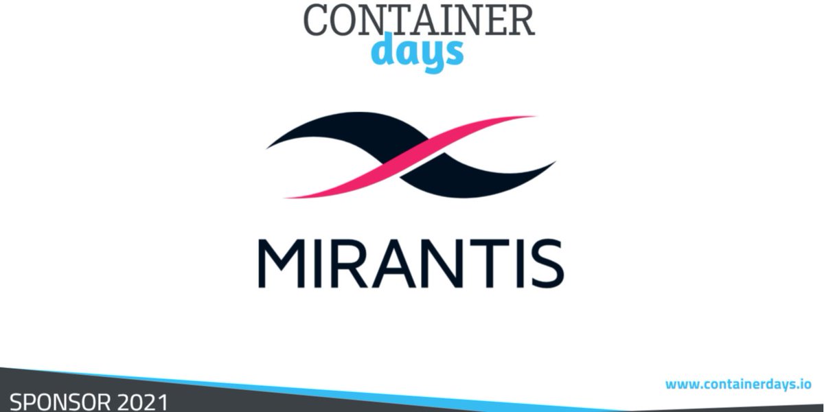 ConDaysEU's tweet image. ⚓ Welcome on board Mirantis at ContainerDays2021 hybrid! 🌊 Thank you for support &amp;amp; participation! Register &amp;amp; watch deep technical talks &amp;amp; hands-on workshops with focus on #Microservices, #DistributedApps, #Kubernetes Cloud Native, #CICD, #DevOps &amp;amp; more: bit.ly/2SOxvdQ