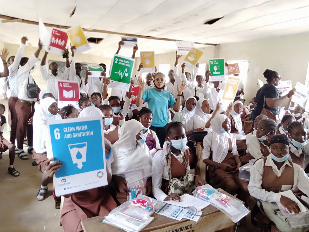 PDICHng's tweet photo. To commemorate #MHDay2021 we visited Government Secondary School Ado in Nasarawa state, #Nigeria to educate the students about Menstrual Hygiene Management by @Cater4dNeedy 
Thanks to @WaterWideNg and @POAImpacts 
With more support, we can do better!
#tuesdaymotivations https://t.co/CtfRHTgNhF