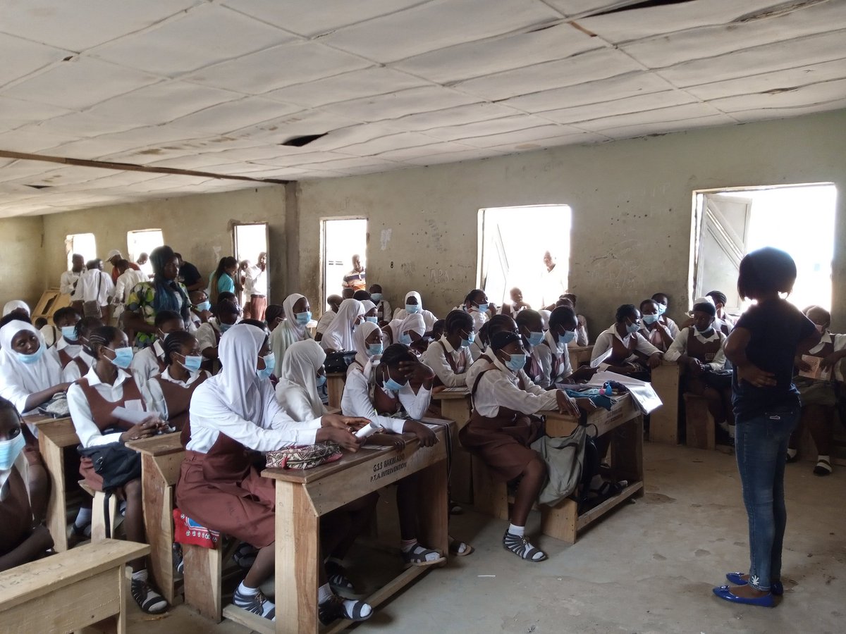 PDICHng's tweet photo. To commemorate #MHDay2021 we visited Government Secondary School Ado in Nasarawa state, #Nigeria to educate the students about Menstrual Hygiene Management by @Cater4dNeedy 
Thanks to @WaterWideNg and @POAImpacts 
With more support, we can do better!
#tuesdaymotivations https://t.co/CtfRHTgNhF