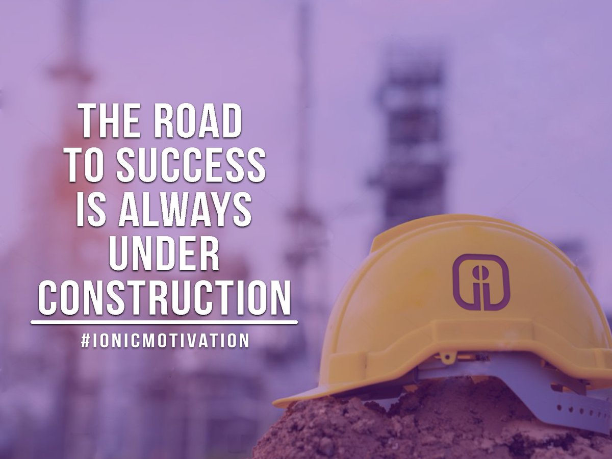 IonicJobs's tweet photo. Ionic Motivation
'The road to success is always under construction'.
Register online on our NEW website at https://t.co/R1bBVu4qeX or 01925 748 320
#ionicrecruitment #construction #jobs #motivation #quotes https://t.co/OpOpxdJggp