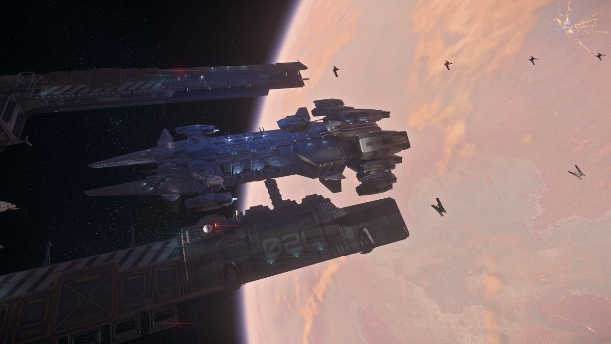 FuzzygothGaming's tweet photo. The UEES Warhammer - Javelin cruiser looks amazing in game. #starcitizen #starcitizenscreenshot #starcitizenlove #robertsspaceindustries #rsi #starcitizenphotography #gaming #starcitizenspaceship #rsibengal #invictus #robertsspaceindustries #cloudimperiumgames https://t.co/Urw4udfLkY