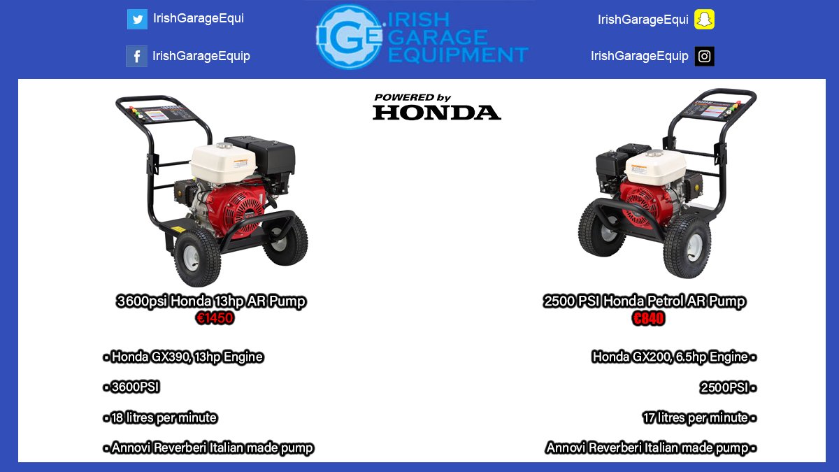 Honda Power Washers Back in Stock!

ige.ie/power-washers/