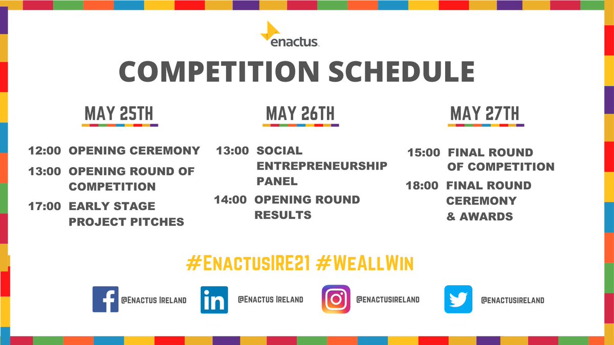 Sophie Benoit (@sophiebnt) on Twitter photo Who's excited? Me me me! ๐ฅณ
Today is the first day of the <a href="/enactusIreland/">Enactus Ireland - Inactive</a> national competition. The celebration of those who are shaping the future by creating business for good has begun!
Tune in to the live ceremony today and share the spirit!
#EnactusIRE21 #WeAllWin Who's excited? Me me me! ๐ฅณ
Today is the first day of the <a href="/enactusIreland/">Enactus Ireland - Inactive</a> national competition. The celebration of those who are shaping the future by creating business for good has begun!
Tune in to the live ceremony today and share the spirit!
#EnactusIRE21 #WeAllWin