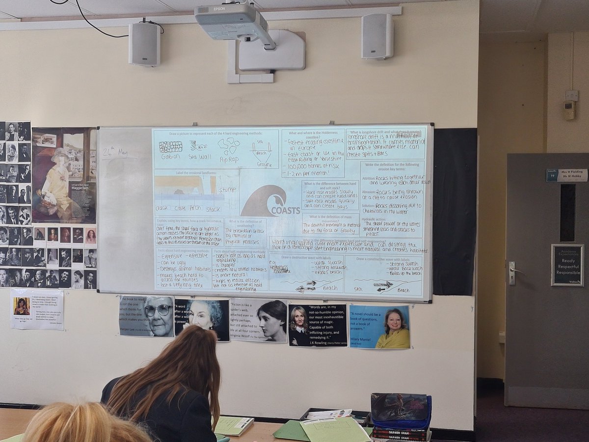 GeographyWalton's tweet photo. 'Coasts' revision with 7D today- lots of group discussions ending with each pupil completing their own 'knowledge dump'- looking forward to seeing how they do in their end of topic assessments! https://t.co/2OUyV2EBbR